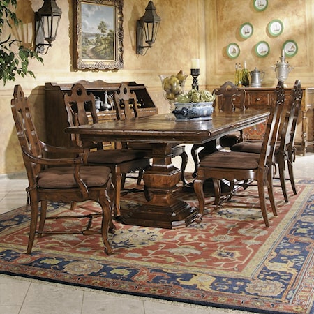 Rectangular Table & 6 Chair Set